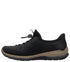 Pantofi sport, dama, RIEKER MemoSoft, N3267-01 negru, piele ecologica