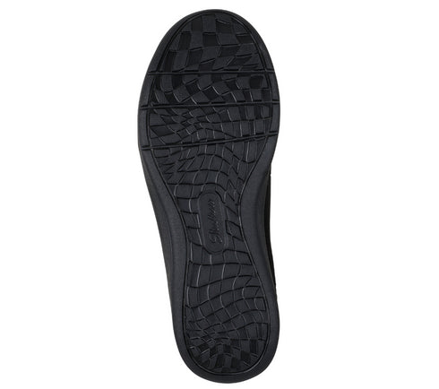 Ghete sport, dama, SKECHERS ARCH FIT LAGUNA - HARVEST MOONS 159095-BBK negru, piele intoarsa
