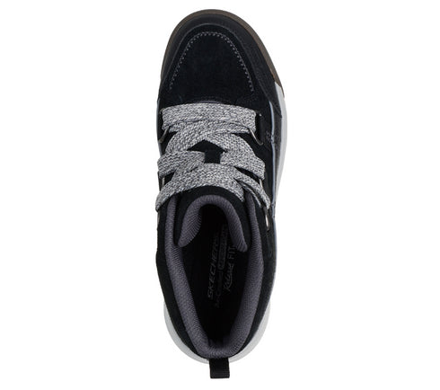 Ghete sport, dama, SKECHERS YANA - COLLINS LANDING 180320-BLK negru, piele ecologica