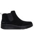 Ghete sport, dama, SKECHERS ARCH FIT LAGUNA - HARVEST MOONS 159095-BBK negru, piele intoarsa