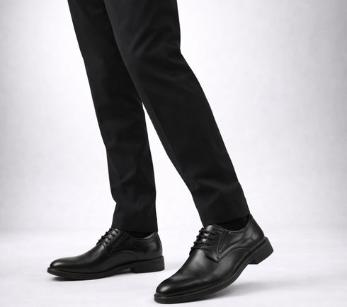 Pantofi eleganti, barbati, OTTER, E630007A negru, piele naturala, toc