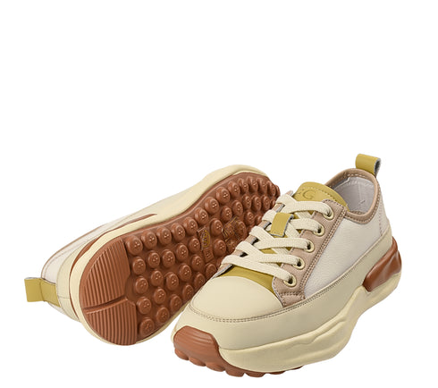 Pantofi sport, dama, FRANCO GERARDO, 18001-3, galben, piele naturala