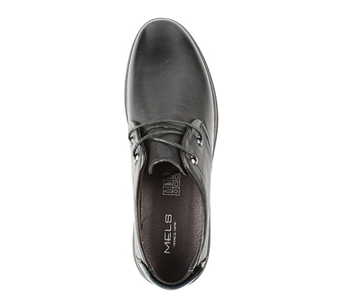 Pantofi casual, barbati, MELS, 808235 negru, piele naturala