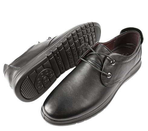 Pantofi casual, barbati, MELS, 808235 negru, piele naturala