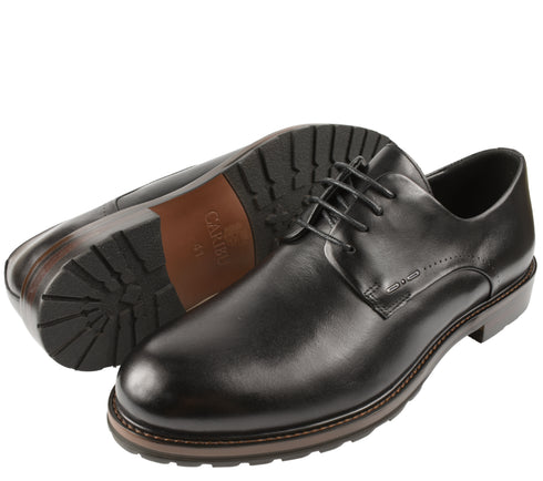 Pantofi eleganti, barbati, CARIBU by OTTER, KD2-206161A negru, piele naturala