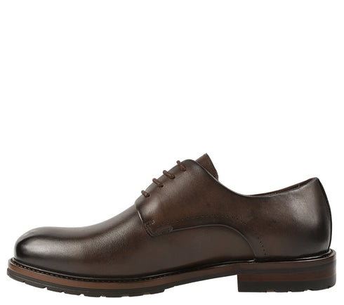 Pantofi eleganti, barbati, CARIBU by OTTER, KD2-206161B maro, piele naturala