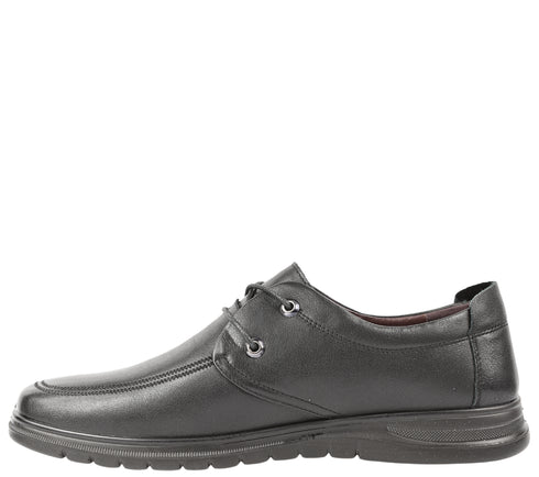 Pantofi casual, barbati, MELS, 808113 negru, piele naturala