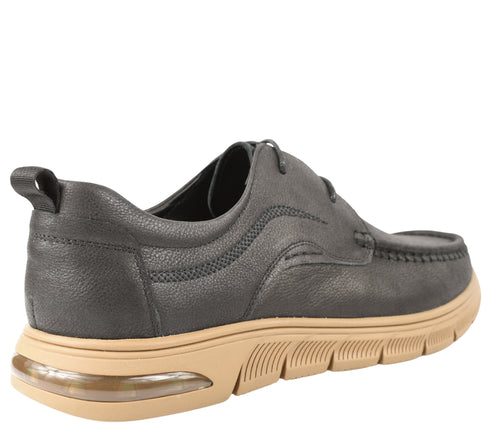 Pantofi casual, barbati, MELS, J11 negru, piele nabuc