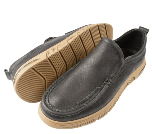 Pantofi casual, barbati, MELS, J12 negru, piele naturala