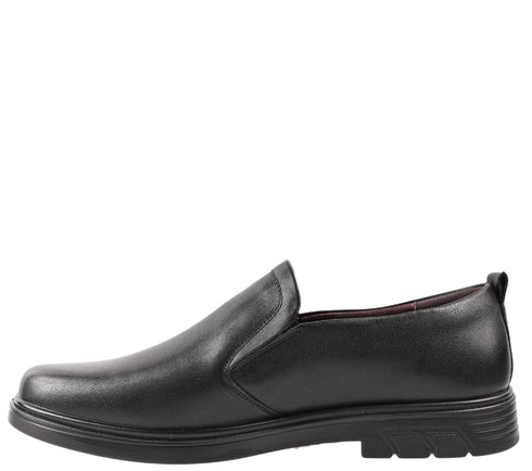 Pantofi casual, barbati, ADA SHOES, 88521 negru, piele naturala