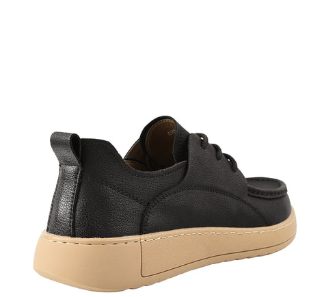 Pantofi casual, barbati, ADA SHOES, A90007 negru, piele nabuc