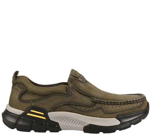 Pantofi sport, barbati, MELS, 23556 kaki, piele naturala