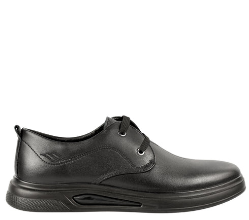 Pantofi casual, barbati, MELS, 9D3761 negru, piele naturala