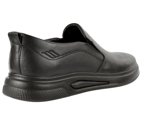 Pantofi casual, barbati, MELS, 9D3762 negru, piele naturala