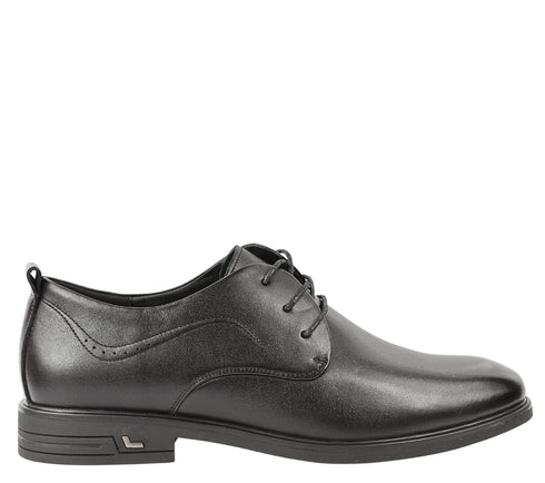 Pantofi casual, barbati, MELS, WM837 negru, piele naturala