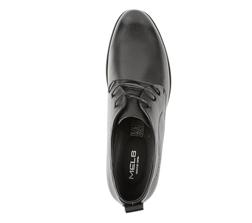 Pantofi casual, barbati, MELS, WM837 negru, piele naturala