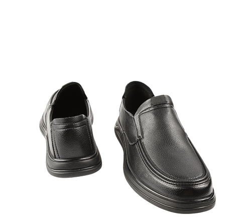 Pantofi casual, barbati, ADA SHOES, A18002 negru, piele naturala