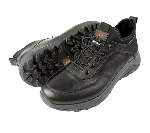Pantofi casual, barbati, OTTER, E670009A negru, piele naturala