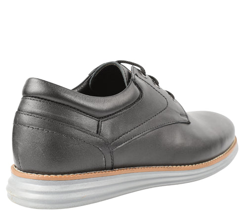 Pantofi casual, barbati, OTTER, A-45 negru, piele naturala