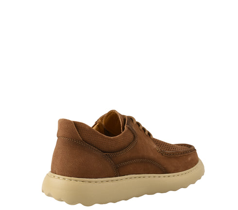 Pantofi casual, barbati, FEELING, SM-3 maro, piele nabuc