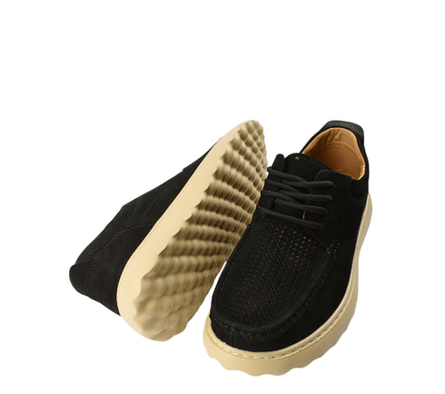 Pantofi casual, barbati, FEELING, SM-3 negru, piele nabuc