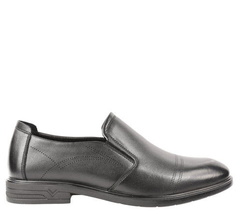 Pantofi eleganti, barbati, MELS, B16235 negru, piele naturala