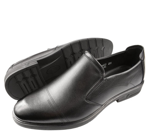 Pantofi eleganti, barbati, MELS, B16235 negru, piele naturala