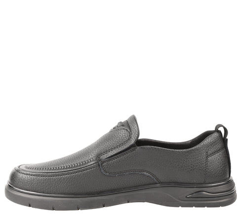 Pantofi casual, barbati, MELS, D17205 negru, piele naturala