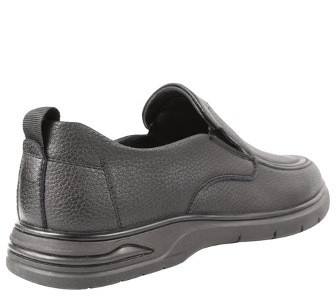 Pantofi casual, barbati, MELS, D17205 negru, piele naturala