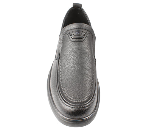 Pantofi casual, barbati, MELS, D17205 negru, piele naturala