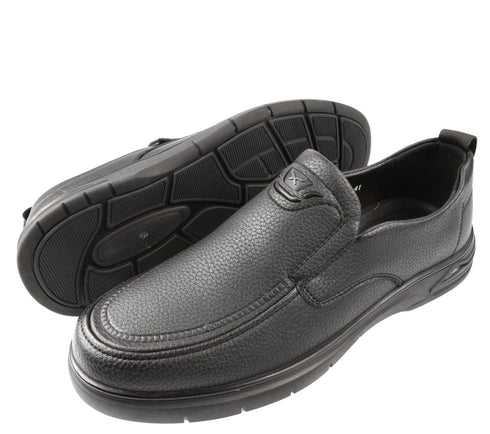 Pantofi casual, barbati, MELS, D17205 negru, piele naturala