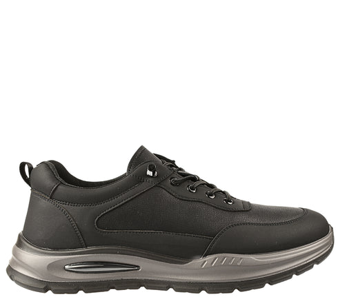 Pantofi sport, barbati, MELS, 88817 negru, piele naturala