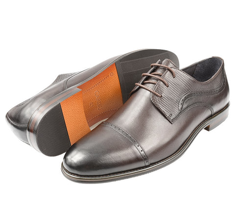 Pantofi eleganti, barbati, CARIBU by OTTER, 3MA0060 maro, piele naturala