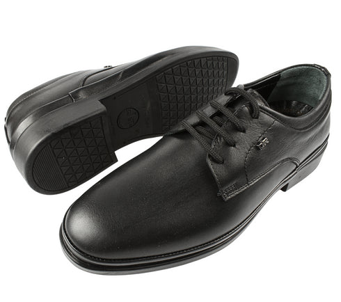 Pantofi eleganti, barbati, GORETTI, GR6291-J72 negru, piele naturala