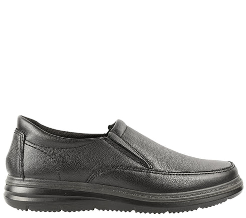 Pantofi casual, barbati, IMAC Tex, 651411 negru, piele naturala