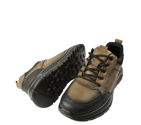 Pantofi sport, barbati, MELS, 52701 kaki, piele naturala