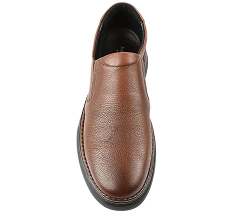 Pantofi casual, barbati, MELS, B23118 maro, piele naturala