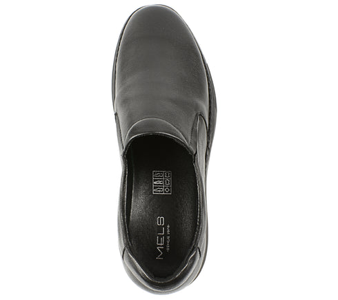 Pantofi casual, barbati, MELS, B23118 negru, piele naturala