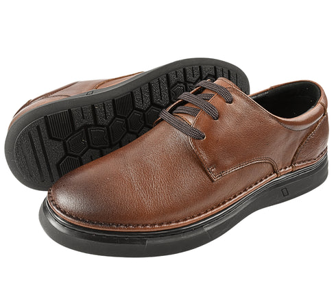 Pantofi casual, barbati, MELS, B23119 maro, piele naturala