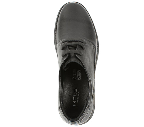 Pantofi casual, barbati, MELS, B23119 negru, piele naturala