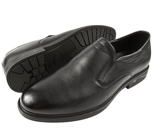 Pantofi casual, barbati, MELS, W2600D negru, piele naturala