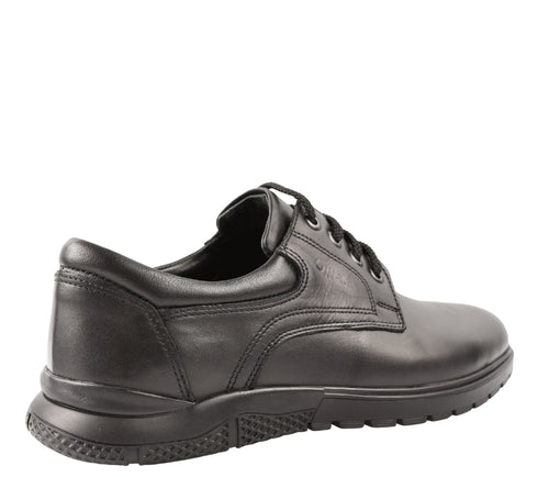 Pantofi casual, barbati, OTTER, 555-01 negru, piele naturala