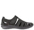 Pantofi vara sport, barbati, OTTER, 9544 negru, piele intoarsa