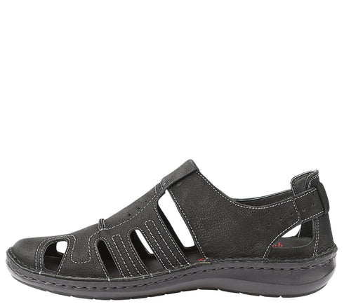 Pantofi vara sport, barbati, OTTER, 9544 negru, piele intoarsa