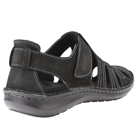Pantofi vara sport, barbati, OTTER, 9544 negru, piele intoarsa