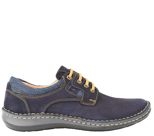 Pantofi casual, barbati, OTTER, 9565 bleumarin, piele nabuc