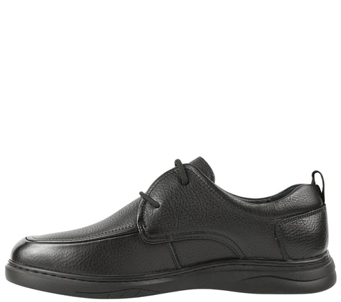 Pantofi casual, barbati, OTTER, E650009A negru, piele naturala