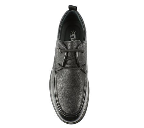 Pantofi casual, barbati, OTTER, E650009A negru, piele naturala