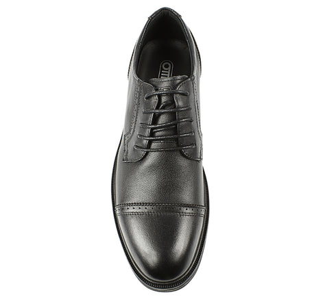 Pantofi eleganti, barbati, OTTER, E650027A negru, piele naturala