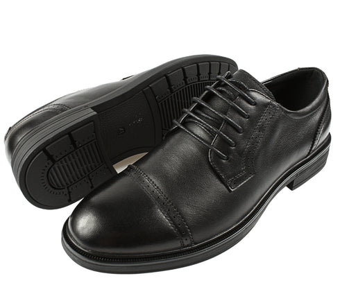 Pantofi eleganti, barbati, OTTER, E650027A negru, piele naturala